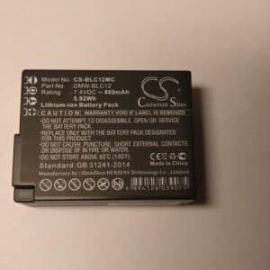 Panasonic DMW-BLC12 (800mAh) tarvikeakku CS