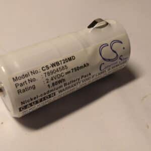 Welch-Allyn 78904585 2,4V 750mAh NiCd akku CS