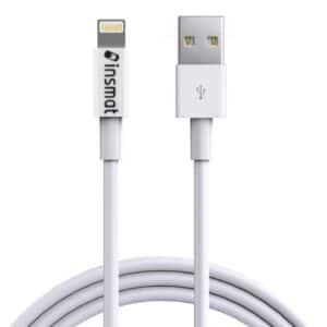 Insmat iPhone USB-A - LIGHTNING MFI KAAPELI 2M VALKOINEN