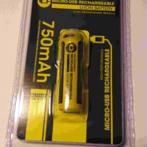 NITECORE 14500 NL1475R 750mAh kenno Micro-USB-lataus