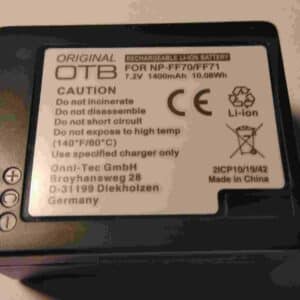 Sony NP-FF70 tarvikeakku OTB