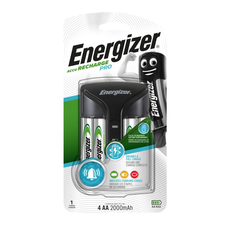 Energizer Pro Charger sis. 4xAA 2000mAh laturi